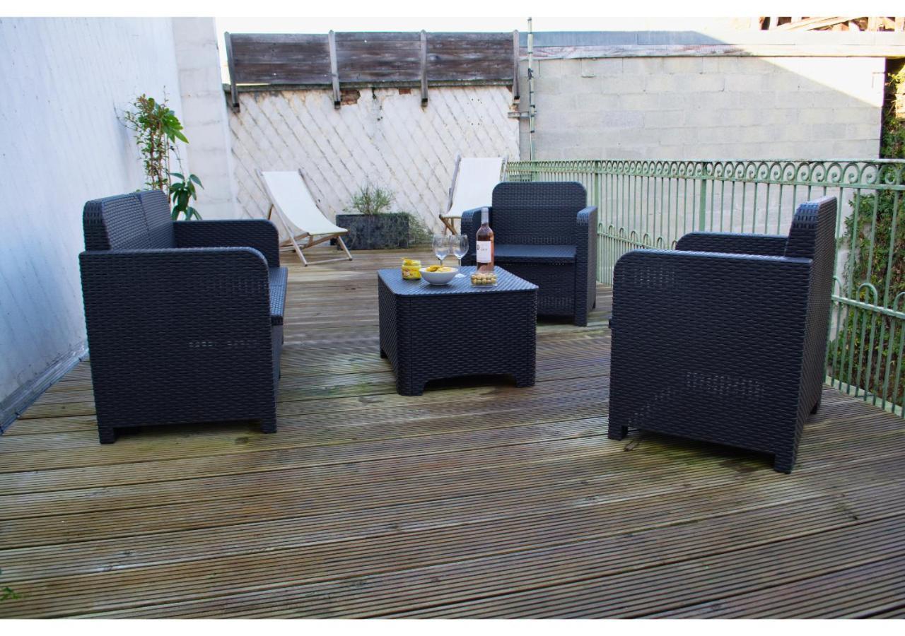 Apartamento Le Charme D'Antan - Terrasse - Balcon - Hypercentre Évreux Exterior foto
